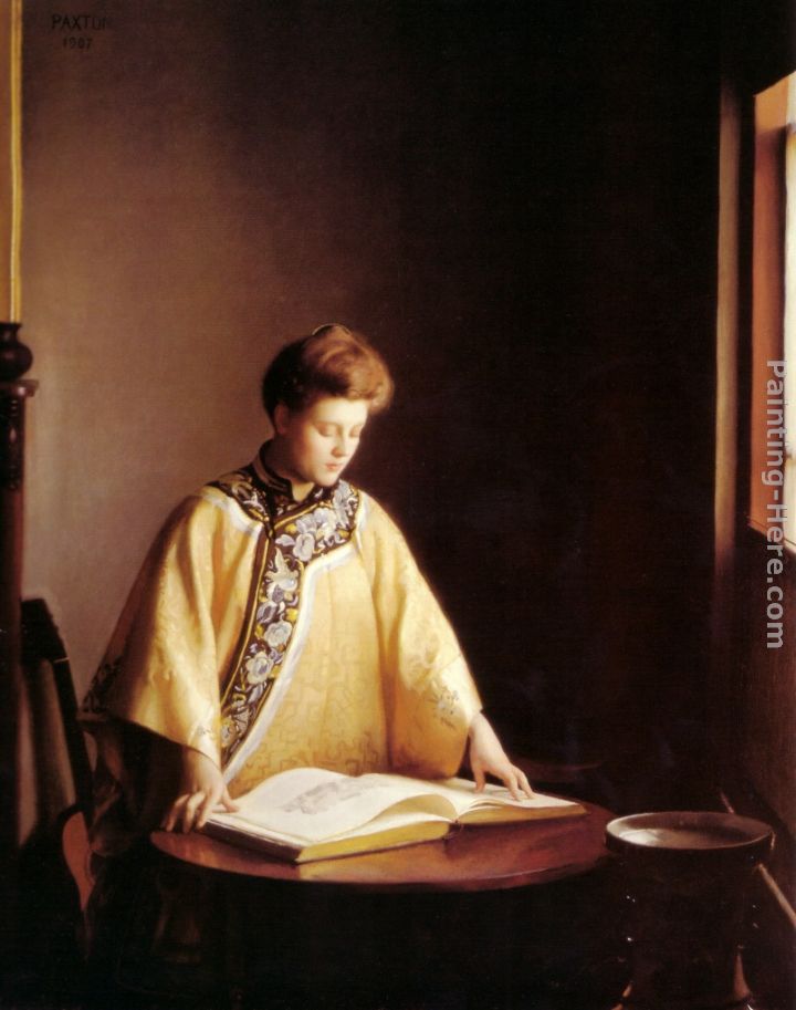 The Yellow Jacket painting - William McGregor Paxton The Yellow Jacket art painting